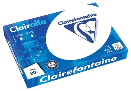 Clairefontaine Presentatie papier 90gr. Wit, A3 pak 500 vel