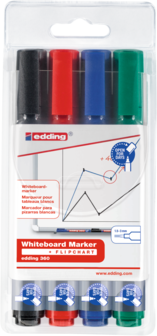 edding&nbsp;360 whiteboard marker set van 4 assorti