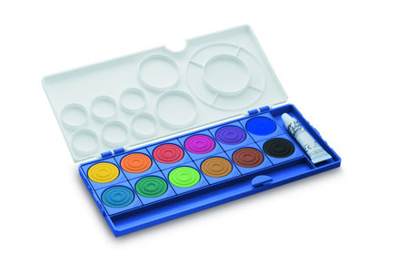 Lamy Aquaplus waterwerf doos kleur Blauw met 12 verschillende kleuren