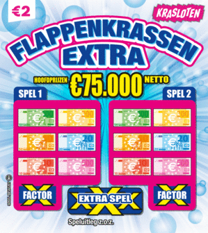 &euro; 2,- Kraslot FlappenKrassen Extra