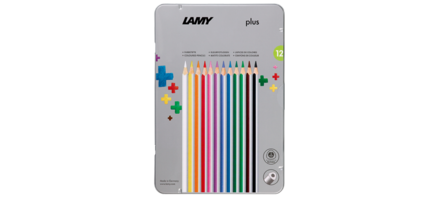 Lamy plus kleurpotloden in blik met 12 verschillende kleuren