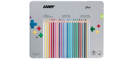 Lamy plus kleurpotloden in blik met 24 verschillende kleuren