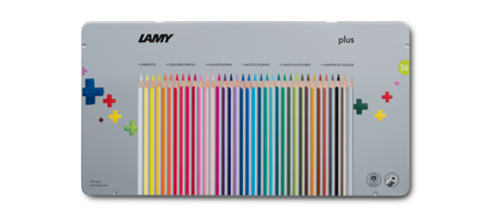 Lamy plus kleurpotloden in blik met 36 verschillende kleuren