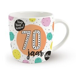 Verjaardag mok - 70  jaar