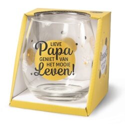 Water- wijnglas Proost - Papa