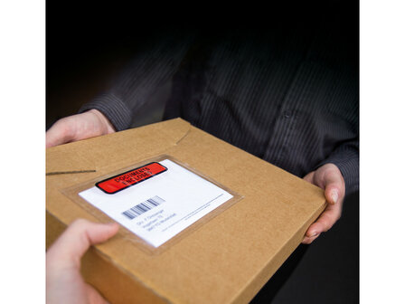 Paklijst envelop binnenmaat 225x122mm DL 50 micron documents enclosed 100 stuks