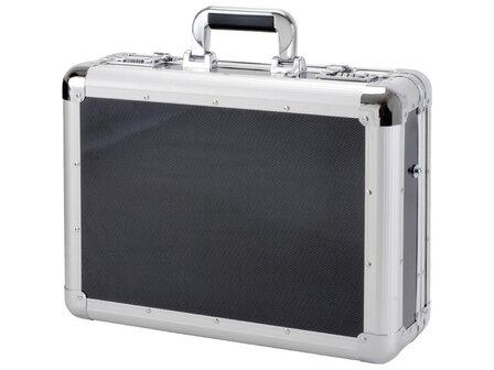 Laptop koffer Alumaxx C-1 aluminium zilver-carbonlook met cijferslot