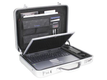 Laptop koffer Alumaxx MERCATO aluminium met cijferslot