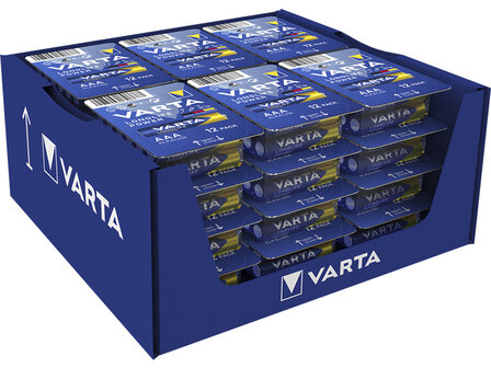 Batterij Varta Longlife Power AAA box a 12 stuks