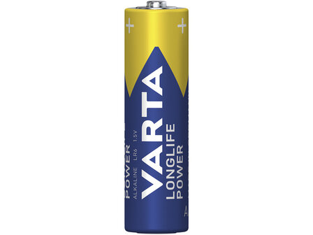 Batterij Varta Longlife Power AA blister a 4 stuks