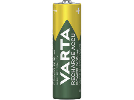 Batterij oplaadbaar Varta AA 2600mAh blister a 2 stuks