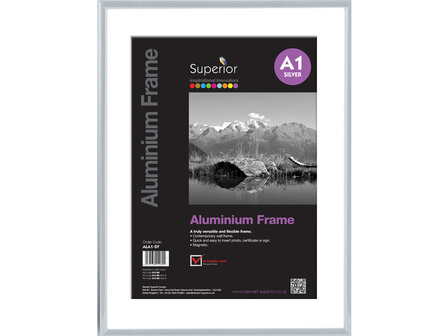 Fotolijst Seco A1 zilverkleurig Geborsteld aluminium 11mm