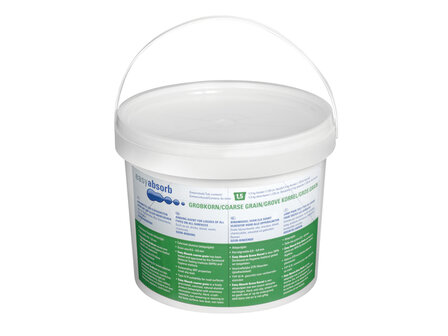 Bindmiddel Easy Absorb grove korrel, voor alle soorten  vloei- stoffen/oppervlakken 1,5 liter