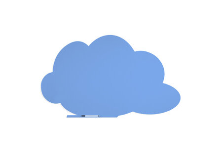 Whiteboard Rocada Skinshape Cloud 100x150cm blauw gelakt
