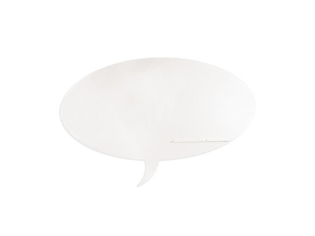 Whiteboard Rocada Skinshape Talk 100x150cm wit gelakt
