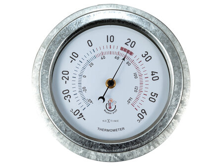 Buitenthermometer - &Oslash;22CM - metaal - gegalvaniseerd &quot;Lily&quot;