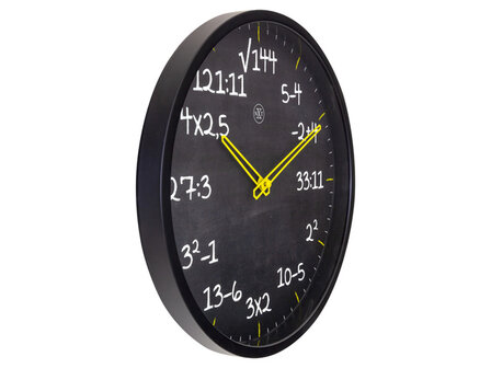 Reken wandkllok - 30cm -Stille klok- Rekenformule design - nXt by NeXtime - &quot;Maths&quot;