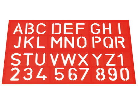 Sjablonen Westcott cijfers en letters assortie kleuren