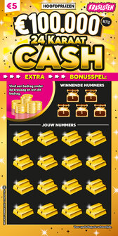 &euro; 5,- Kraslot 24 Karaat Cash