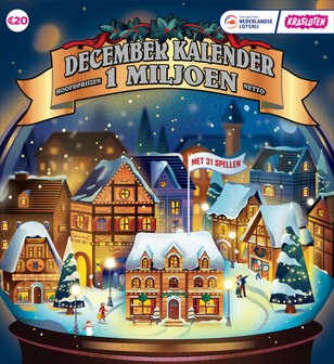 &euro; 20,- Kraslot December Kalender