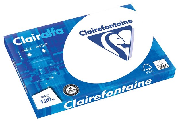 Clairefontaine Presentatie papier 120gr. Wit, A3 pak 250 vel