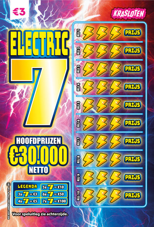 € 3,- Electric 7