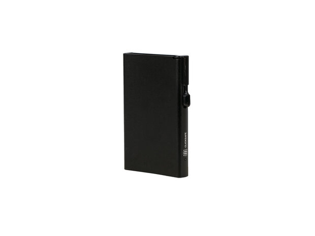 Pasjeshouder Clicksafe aluminium zwart RFID 8 pasjes