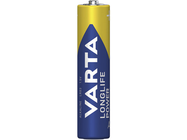 Batterij Varta Longlife Power AAA blister a 4 stuks