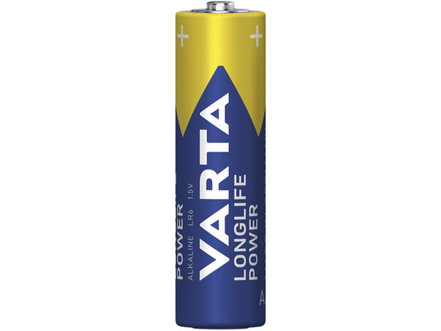 Batterij Varta Longlife Power AA box a 12 stuks