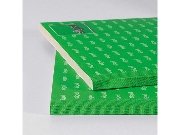 Bonboekje Sigel zelfdoorschrijvend 10,5x20cm 360 nrs groen