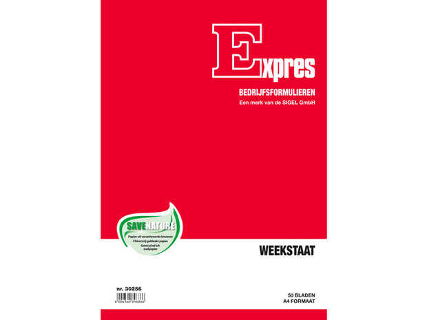 Weekstaat Sigel Expres A4 50 blad