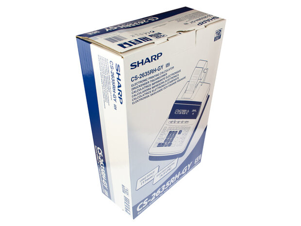 Calculator Sharp CS2635RHGYSE grijs print