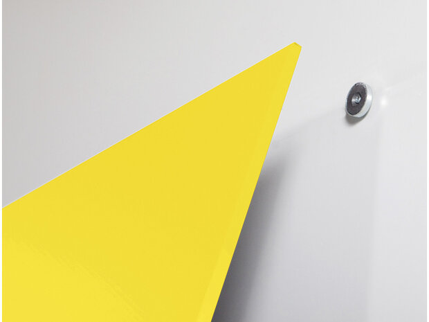 Whiteboard Rocada Skincolour 100x100cm geel gelakt