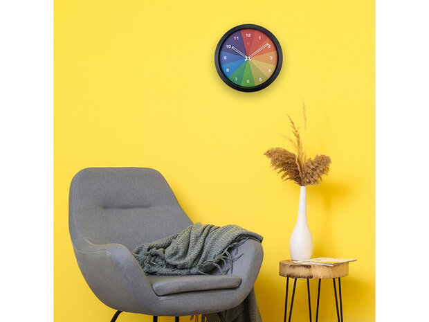 Kleurrijke wandklok - 36cm - Stille klok - Multicolor - nXt by NeXtime - "Joy"