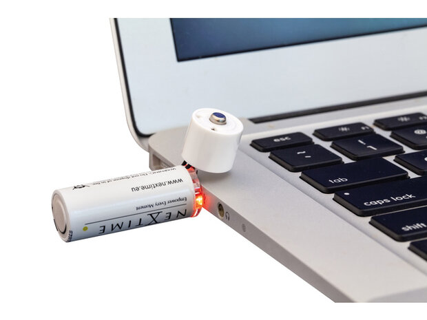 Nextime oplaadbare AA USB-Batterij blister a 2 stuks.