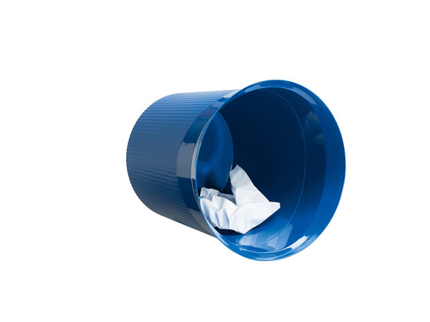 Papierbak HAN Re-LOOP,13 liter rond, blauw 100% gerecycled  materiaal