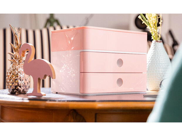 Smart-box plus Han Allison 2 lades en box flamingo roze