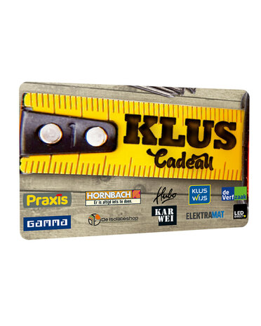 Klus Cadeaukaart vanaf € 10,-