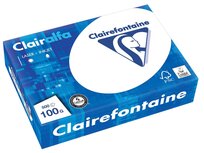 Clairefontaine Presentatie papier 100gr. Wit, A4 pak 500 vel Clairefontaine Presentatie papier 100gr. Wit, A4 pak 500 vel