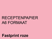 FastPrint Recepten papier 80gr. Roze, A6 pak 2000 vel FastPrint Recepten papier 80gr. Roze, A6 pak 2000 vel