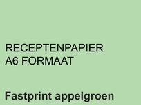 FastPrint Recepten papier 80gr. Appelgroen, A6 pak 2000 vel FastPrint Recepten papier 80gr. Appelgroen, A6 pak 2000 vel