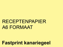 FastPrint Recepten papier 80gr. Kanariegeel, A6 pak 2000 vel FastPrint Recepten papier 80gr. Kanariegeel, A6 pak 2000 vel