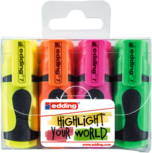 edding 7 mini highlighter set van 4 assorti edding 7 mini highlighter set van 4 assorti