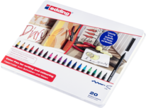 edding 1300 viltstift medium metalen doos van 20 assorti edding 1300 viltstift medium metalen doos van 20 assorti