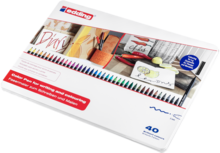 edding 1300 viltstift medium metalen doos van 40 assorti edding 1300 viltstift medium metalen doos van 40 assorti
