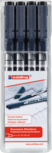 edding 1880 drawliner set van 4 zwart edding 1880 drawliner set van 4 zwart