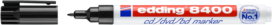 edding 8400 cd/dvd/bd marker zwart edding 8400 cd/dvd/bd marker zwart