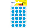 Etiket-Avery-15mm-rond--------blister-168st-blauw