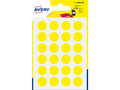Etiket-Avery-15mm-rond--------blister-168st-geel