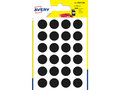 Etiket-Avery-15-mm-rond-blister-168-st-zwart